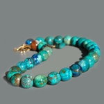 collier chrysocolle grosse perle boules-6