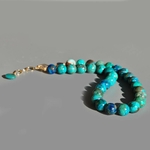 collier chrysocolle grosse perle boules-3
