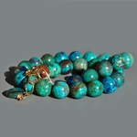 collier chrysocolle grosse perle boules-4