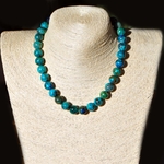 collier chrysocolle grosse perle boules-A