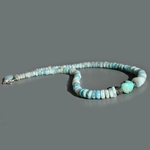 Collier larimar Pierre brute turquoise nevada-3