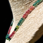 Collier Emeraude Tourmaline multicolore apatite bleue-7(1)