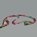 Collier pendentif tourmaline multicolore rose bleue verte-5