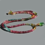 Collier pendentif tourmaline multicolore rose bleue verte-8(1)