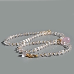 collier quartz rose pendentif Morganite-5