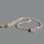 collier quartz rose pendentif Morganite