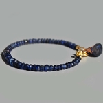bracelet saphir bleu Iolite charm-4