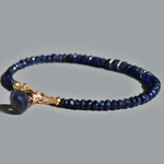 bracelet saphir bleu Iolite charm-5