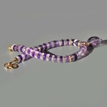 Bracelet Améthyste rose et violette pierre naturelle-5