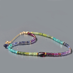 collier multi pierre bleue vertes-5