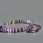 Bracelet Améthyste rose et violette pierre naturelle-8