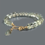 Bracelet Prasiolite pierre naturelle Or14K-4