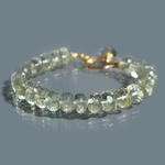 Bracelet Prasiolite pierre naturelle Or14K-3