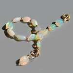 Bracelet opalz welo blanche perle nugget ovale(2)