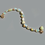 Bracelet opalz welo blanche perle nugget ovale(4)
