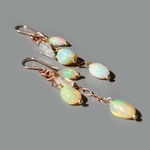 Boucles doreille pendantes opale welo ethiopienne(1)(2)