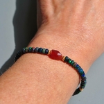 bracelet opale noire ethiopie opale de feu(3)