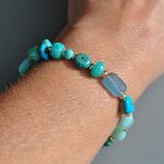 bracelet turquoise oplae amazonite bleu or(1)