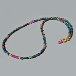 Collier opale noire saphir rose(2)