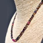Collier opale noire saphir rose(4)