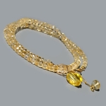 collier pendentif citrine naturelle