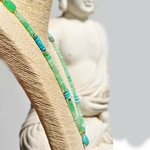Collier Long Chrysoprase Verte et Pendentif Turquoise du Nevada – Or 14K Gold Filled(12)