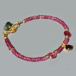 bracelet tourmaline rose Charm grenat(1)