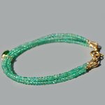 bracelet fin 3 rangs emeraude zambie(1)