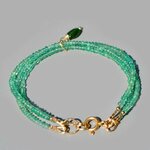 bracelet fin 3 rangs emeraude zambie(2)