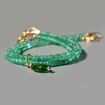 bracelet fin 3 rangs emeraude zambie(3)