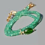 bracelet fin 3 rangs emeraude zambie(4)