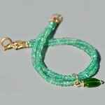 bracelet fin 3 rangs emeraude zambie(6)