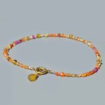 collier pierre jaune orange gros anneau or(2)