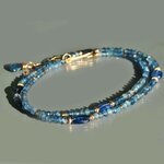 collier aigue marine Cyanite bleue(6)
