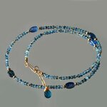collier aigue marine Cyanite bleue(5)