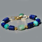 Bracelet lapis amazonite turquoise opale