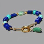 Bracelet lapis amazonite turquoise opale(3)