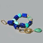 Bracelet lapis amazonite turquoise opale(7)