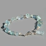 bracelet pépite pierre taillée aigue marine(3)