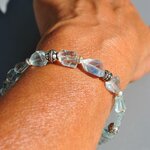 bracelet pépite pierre taillée aigue marine(6)