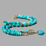 bracelet 2 rangs turquoise nevada(4)
