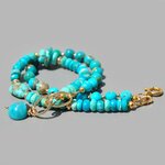 bracelet 2 rangs turquoise nevada(4)(2)