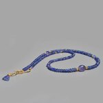 collier long tanzanite or