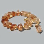 Braclet pépites topaze brune brut(4)