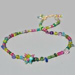 collier multi pierres naturelles rose bleue vert(1)