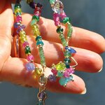 collier multipierres vert rose bleu(2)