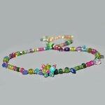 collier multipierres vert rose bleu(4)