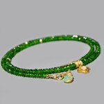 collier diopside charm opal vermeil(4)