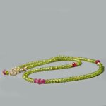 collier long Peridot saphir rose(1)
