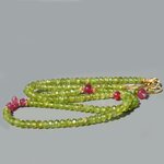 collier long Peridot saphir rose(5)